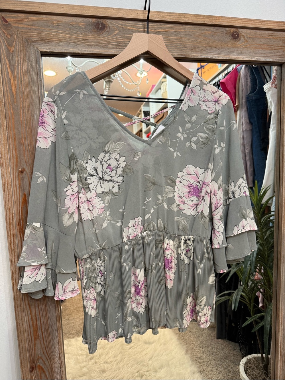 Flowered blouse